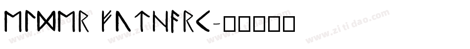 Elder Futhark字体转换